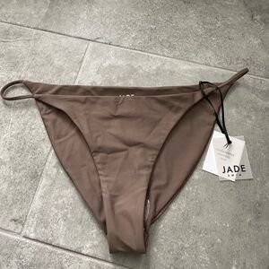 Jade Swim Bare Minimum Bikini Bottom in Nude Size Large